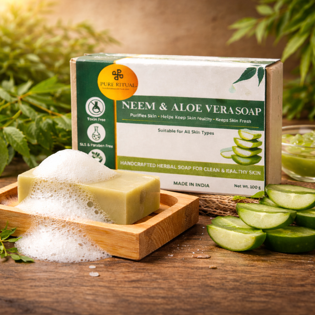 Neem and aloevera soap